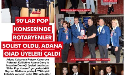 FASHION VIP - 90'LAR POP KONSERİNDE ROTARYENLER SOLİST OLDU ADANAGİAD ÜYELERİ ÇALDI