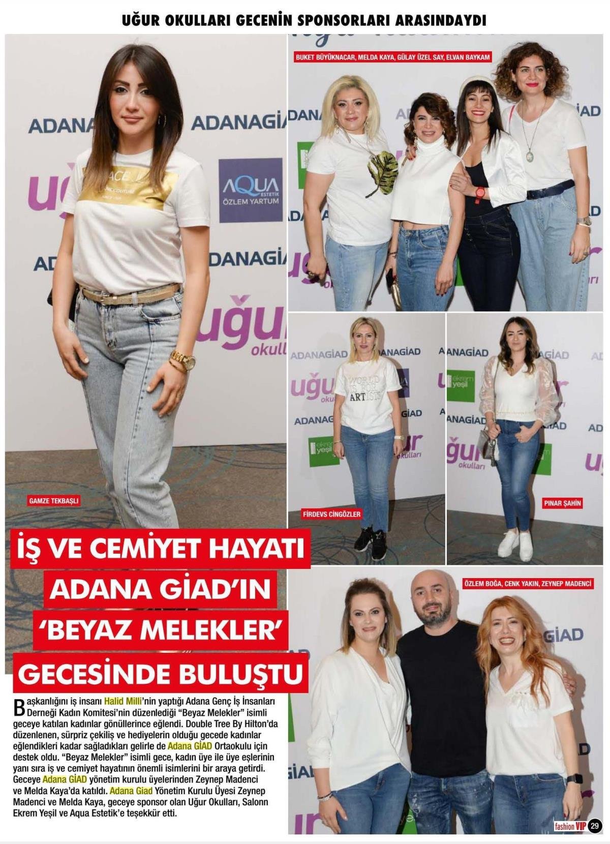 FASHION VIP - İŞ VE CEMİYET HAYATI ADANA GİAD'IN BEYAZ MELEKLER GECESİNDE BULUŞTU